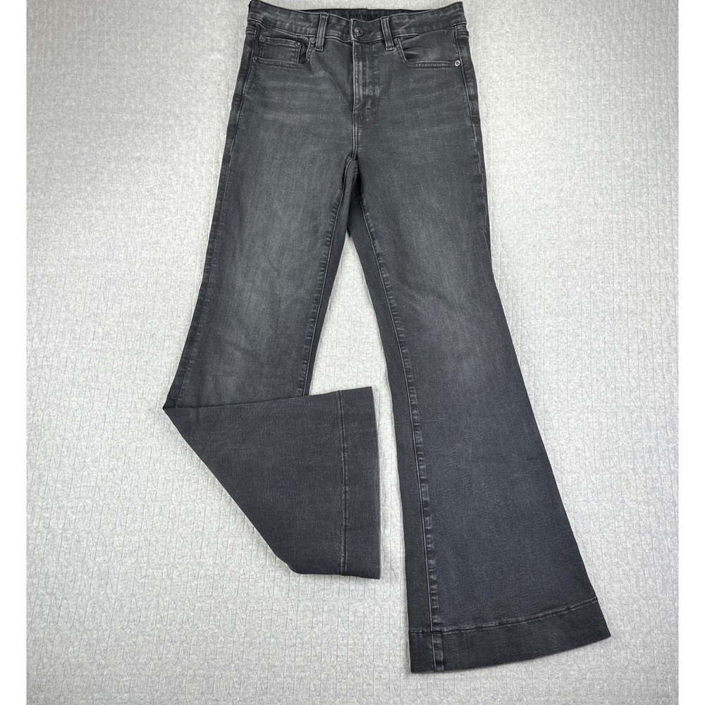American Eagle Bootcut Super High Rise Flareโ Jeans Women 8/29x31 Black Stretch